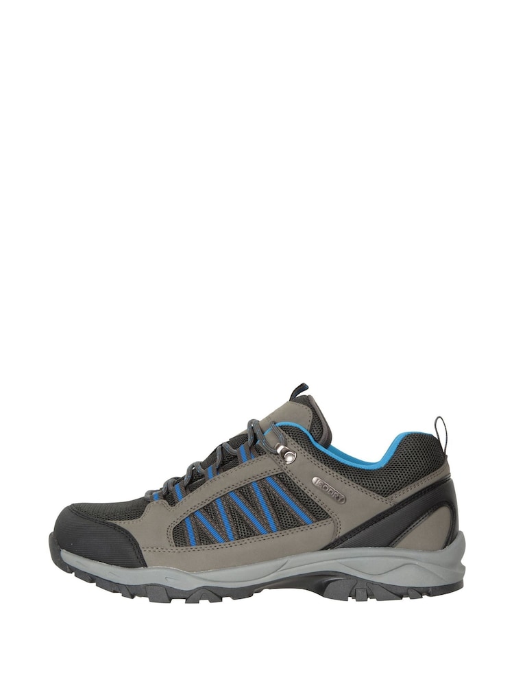 Mountain Warehouse Grey Mens Path Waterproof Outdoor Walking Shoes - Image 2 of 5 Mountain Warehouse Grey Mens Path Waterproof Outdoor Walking Shoes - Image 2 of 5