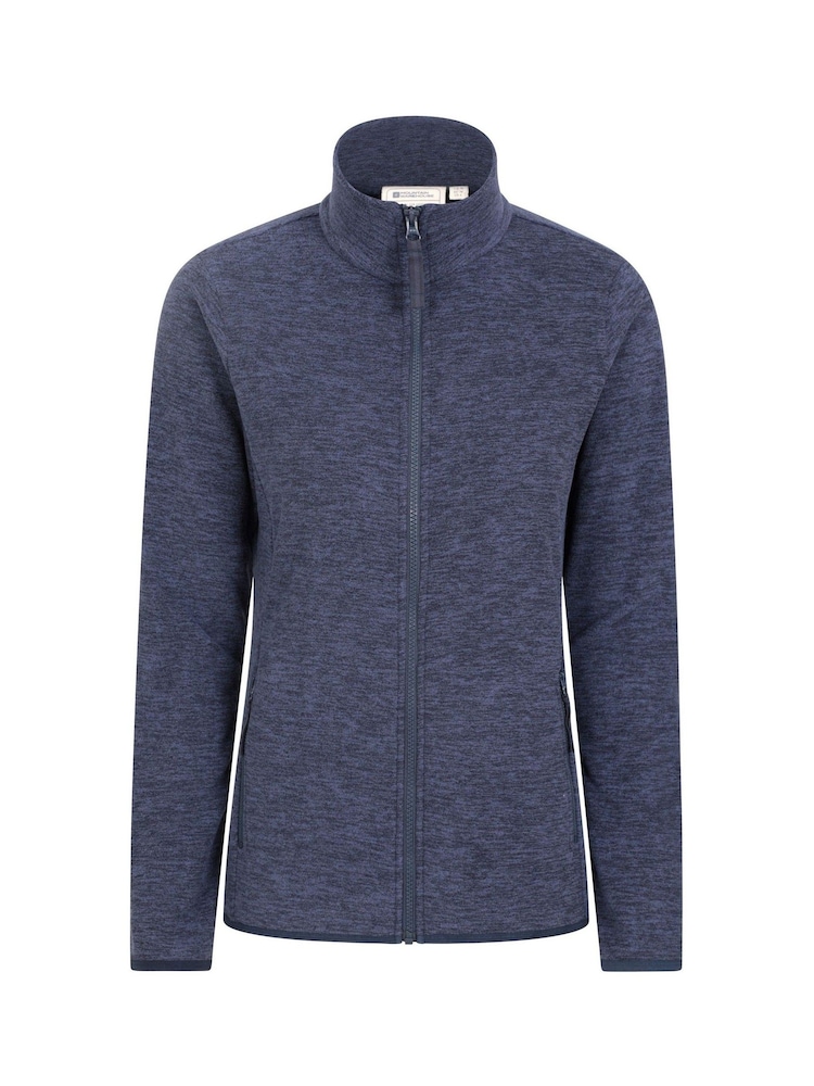 Mountain Warehouse Dark Blue Womens Snowdon Melange II Full-Zip Fleece - Image 1 of 5