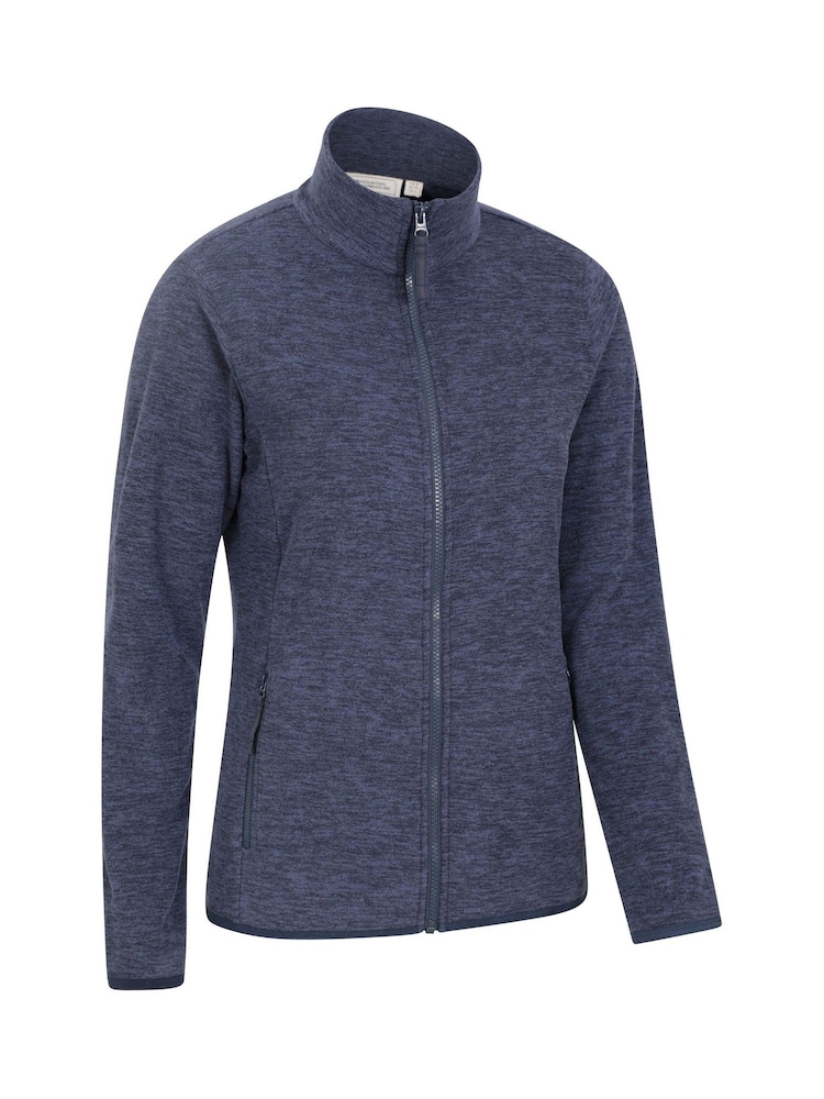 Mountain Warehouse Dark Blue Womens Snowdon Melange II Full-Zip Fleece - Image 2 of 5
