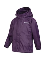 Mountain Warehouse Purple Kids Pakka II Waterproof Jacket - Image 4 of 5