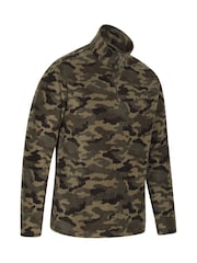 Mountain Warehouse Khaki Green Mens Camber II Half Zip Quick Drying Fleece - Image 5 of 5