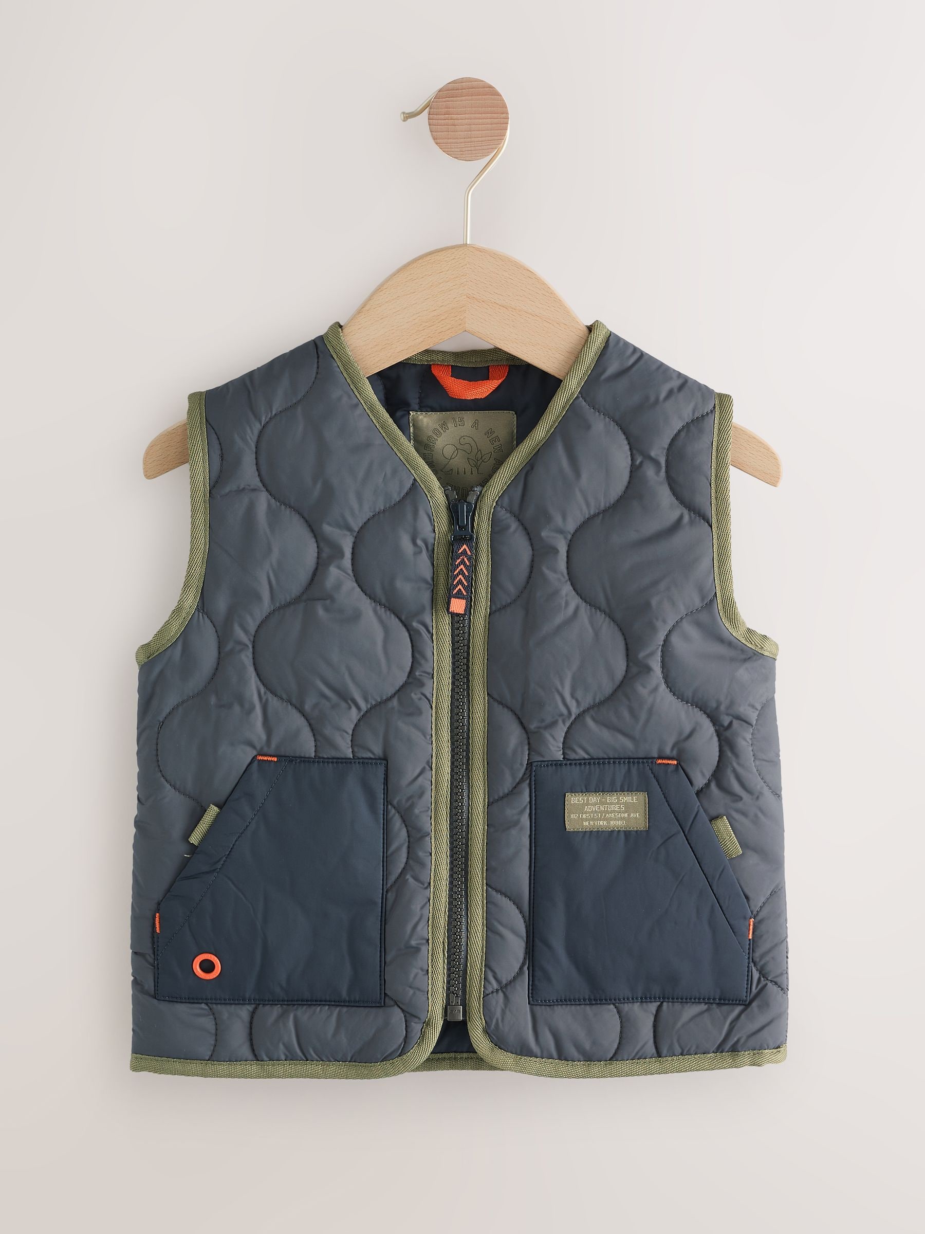 Buy Charcoal Grey Onion Quilt Gilet (3mths-7yrs) from Next USA