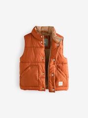Rust Brown Padded Gilet (3mths-10yrs) - Image 3 of 7