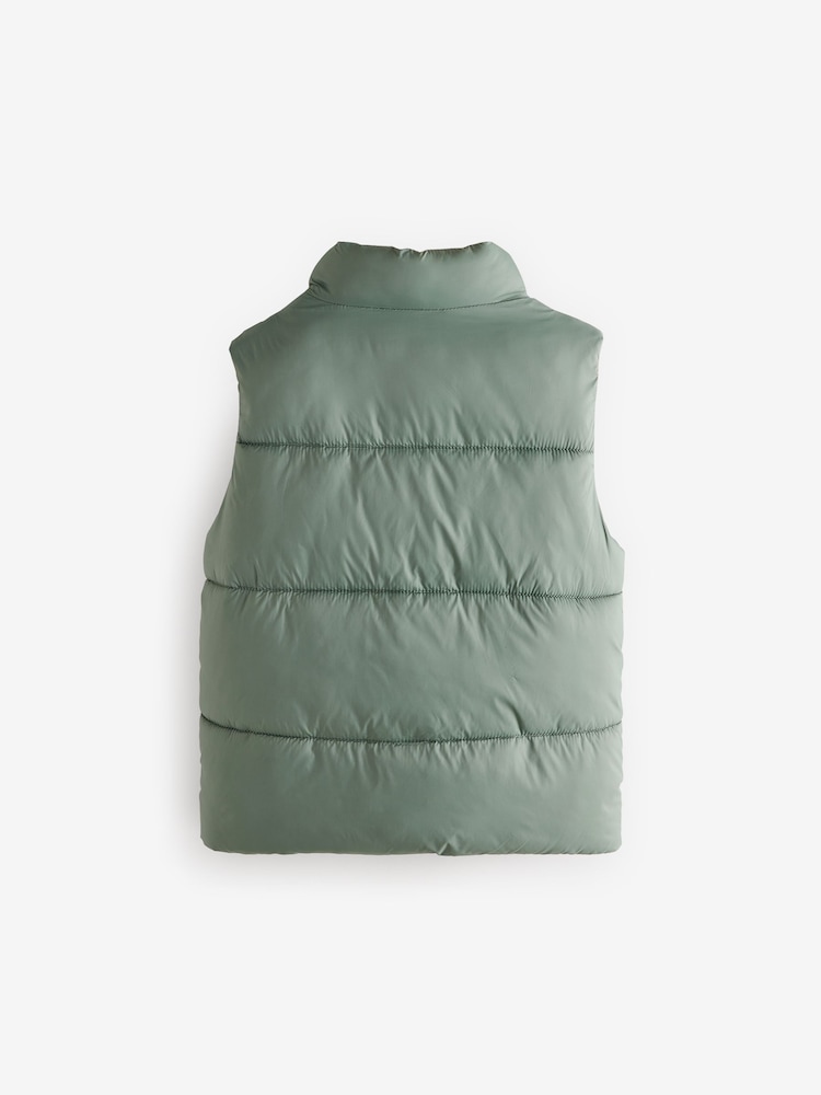 Sage Green Padded Gilet (3mths-10yrs) - Image 8 of 8