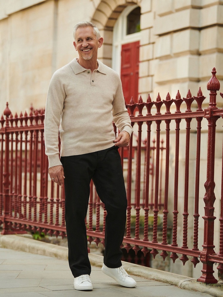 Neutral Polo Neck Regular Fit Signature 100% Merino Wool Midweight Jumper - Image 2 of 8 Neutral Polo Neck Regular Fit Signature 100% Merino Wool Midweight Jumper - Image 2 of 8