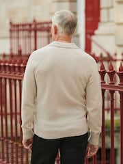 Neutro - Regular Fit Signature 100% Merino Wool Midweight Jumper - Imagen 3 de 8