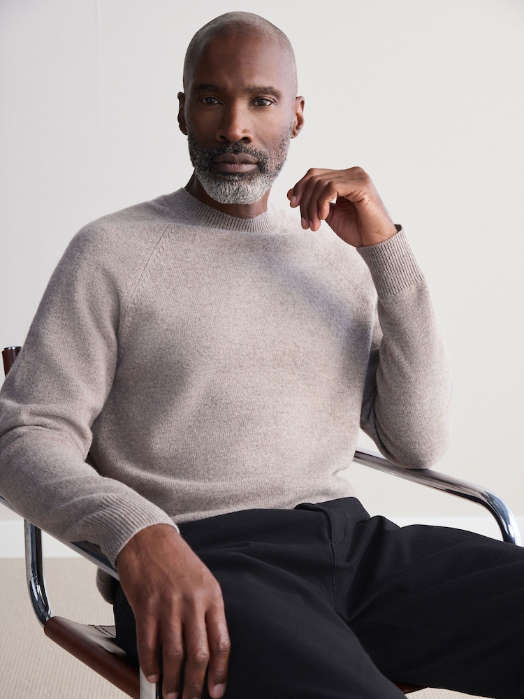 Neutral Crew Neck Regular Fit Signature 100% Merino Wool Midweight Jumper - Image 1 of 5