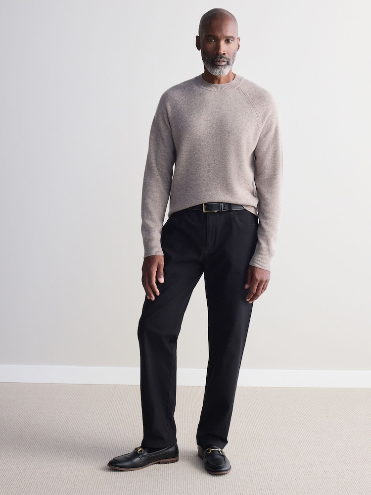 Neutral Crew Neck Regular Fit Signature 100% Merino Wool Midweight Jumper - Image 2 of 5