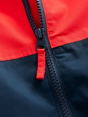Red/Blue Colourblock Waterproof Fleece Lined Puddlesuit (3mths-7yrs) - Image 6 of 8