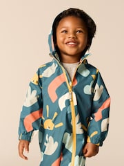 Multicoloured Print Waterproof Fleece Lined Puddlesuit (3mths-7yrs) - Image 1 of 8