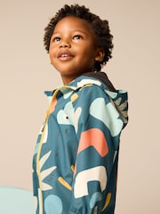 Multicoloured Print Waterproof Fleece Lined Puddlesuit (3mths-7yrs) - Image 2 of 8