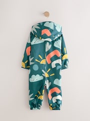 Multicoloured Print Waterproof Fleece Lined Puddlesuit (3mths-7yrs) - Image 5 of 8