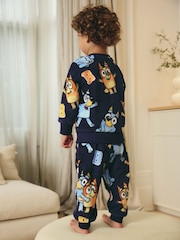 Navy Bluey Single Fleece Pyjamas (12mths-8yrs) - Image 2 of 9