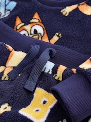 Navy Bluey Single Fleece Pyjamas (12mths-8yrs) - Image 8 of 9