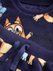 Navy Bluey Single Fleece Pyjamas (12mths-8yrs) - Image 9 of 9