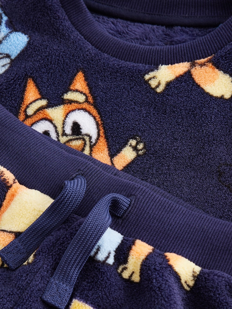 Navy Bluey Single Fleece Pyjamas (12mths-8yrs) - Image 9 of 9