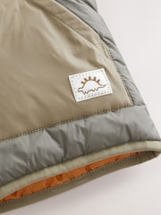 Khaki Green Onion Quilt Jacket with Removable Hood (3mths-7yrs) - Image 12 of 12