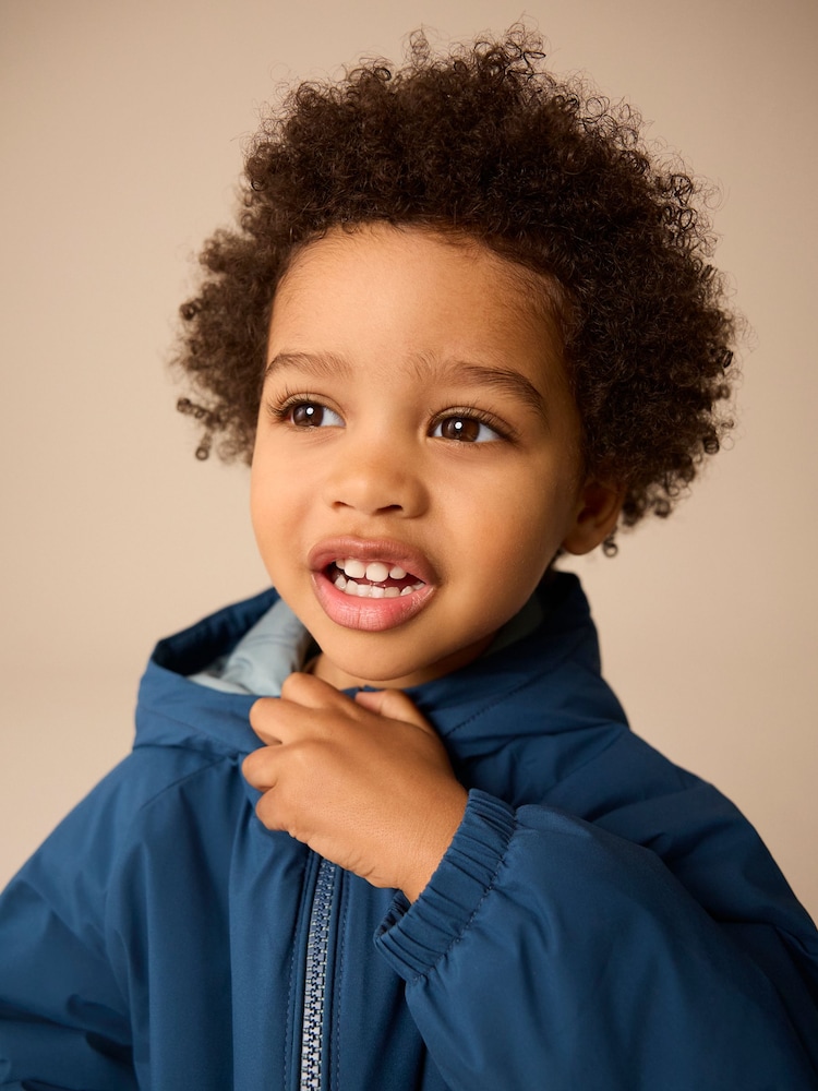 Blue Shower Resistant Coat (3mths-7yrs) - Image 4 of 12