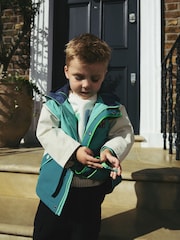 Mineral Green Fleece Lined Waterproof Coat (3mths-7yrs) - Image 3 of 10