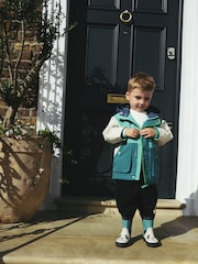 Mineral Green Fleece Lined Waterproof Coat (3mths-7yrs) - Image 4 of 10