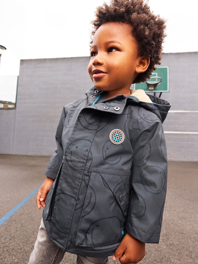 Black Fleece Lined Waterproof Coat (3mths-7yrs) - Image 1 of 12
