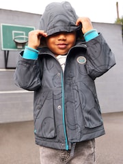Black Fleece Lined Waterproof Coat (3mths-7yrs) - Image 2 of 12