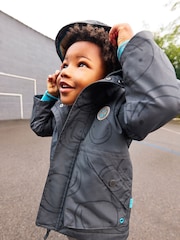 Black Fleece Lined Waterproof Coat (3mths-7yrs) - Image 5 of 12