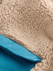 Teal Blue Reversible Borg Jacket (3mths-7yrs) - Image 12 of 12