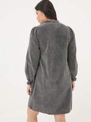 FatFace Fran Charcoal Grey Cord Tunic Dress - Image 4 of 7