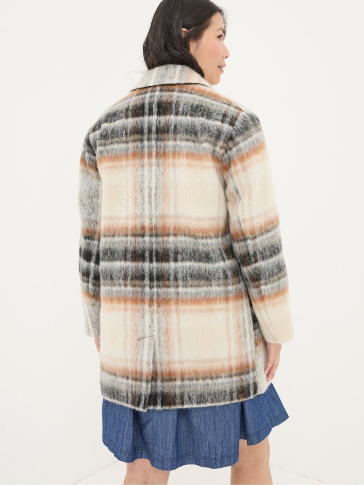 FatFace Brown Marin Wool Blend Coat - Image 2 of 6