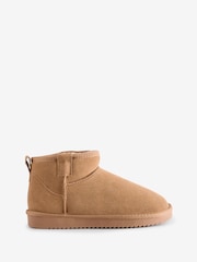 FatFace Maeve Tan Brown Mini Boot Slippers - Image 1 of 1