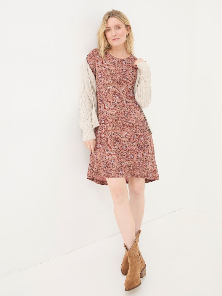 FatFace Simone Pink Jersey Dress - Image 2 of 5