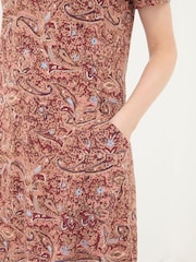 FatFace Simone Pink Jersey Dress - Image 4 of 5