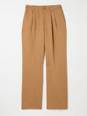 FatFace Dark Natural Ginger Wide Leg Drape Trousers - Image 6 of 6