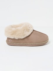 FatFace Maia Dark Natural Boots Slippers - Image 1 of 2