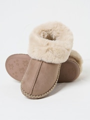 FatFace Maia Dark Natural Boots Slippers - Image 2 of 2