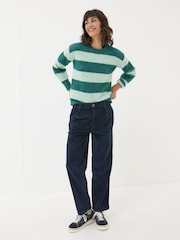 FatFace Navy Cinnamon Cord Trousers - Image 1 of 5