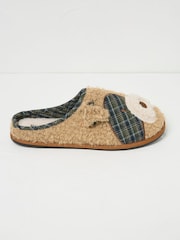 FatFace Tobi Tan Brown Terrier Dog Slippers - Image 2 of 2