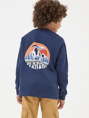 FatFace Navy Blue T-Shirt - Image 2 of 4