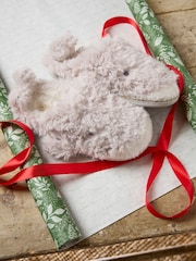 FatFace Wynn Whale Light Grey Slippers - Image 3 of 3