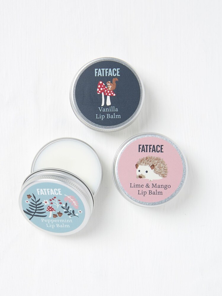 FatFace Multicolour Woodland Lip Balm Trio - Image 2 of 2