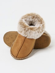 FatFace Maia Tan Brown Boots Slippers - Image 2 of 2