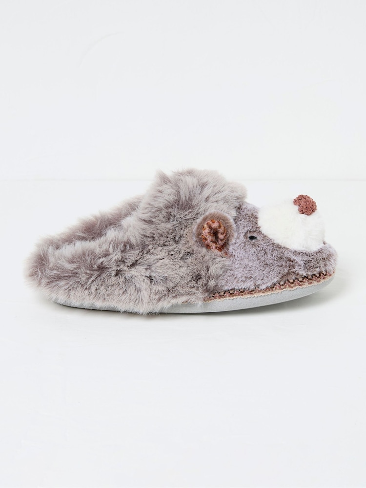 FatFace Hope Grey Hedgehog Mules - Image 2 of 2