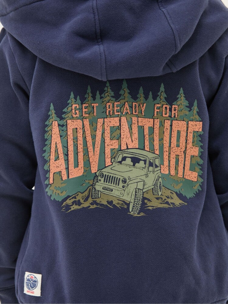 FatFace Navy Blue Adventure Zip Through Hoodie - Image 6 of 6 FatFace Navy Blue Adventure Zip Through Hoodie - Image 6 of 6