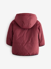 Burgundy Red Reversible Borg Jacket (3mths-7yrs) - Image 4 of 9
