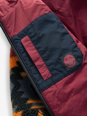 Burgundy Red Reversible Borg Jacket (3mths-7yrs) - Image 9 of 9