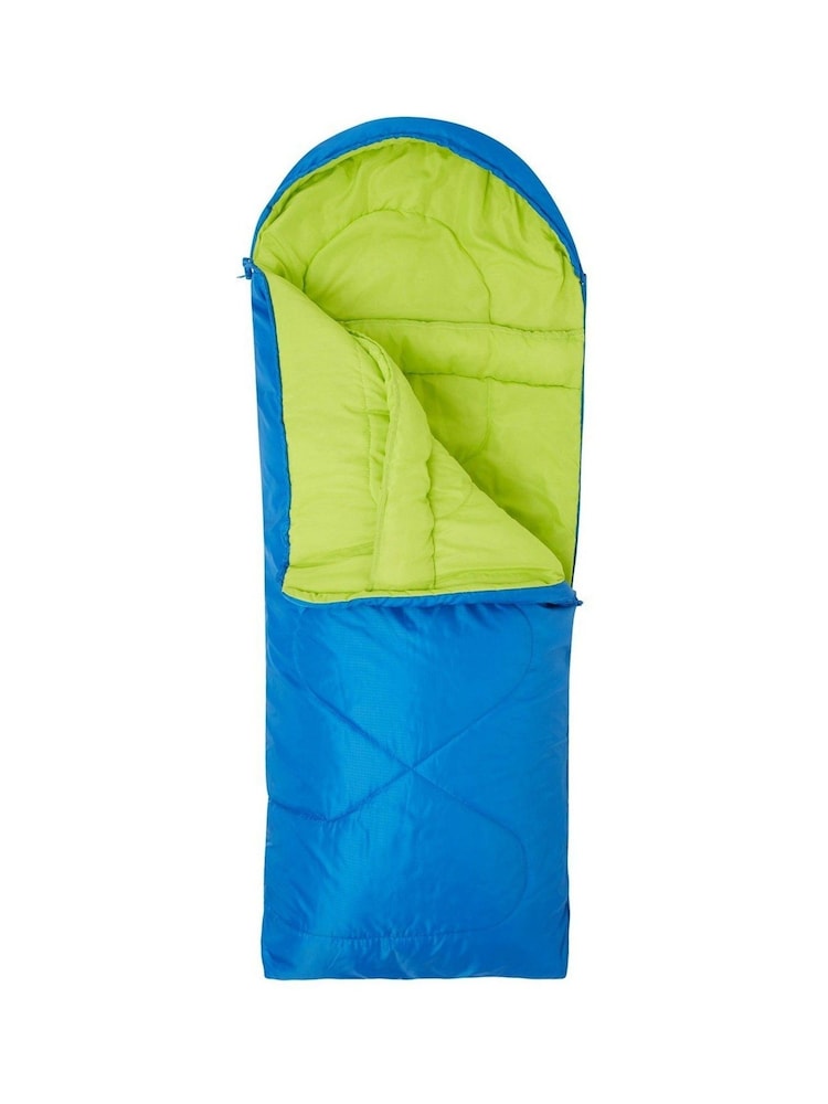 Mountain Warehouse Blue Summit Mini Summer Sleeping Bag - Image 2 of 2 Mountain Warehouse Blue Summit Mini Summer Sleeping Bag - Image 2 of 2