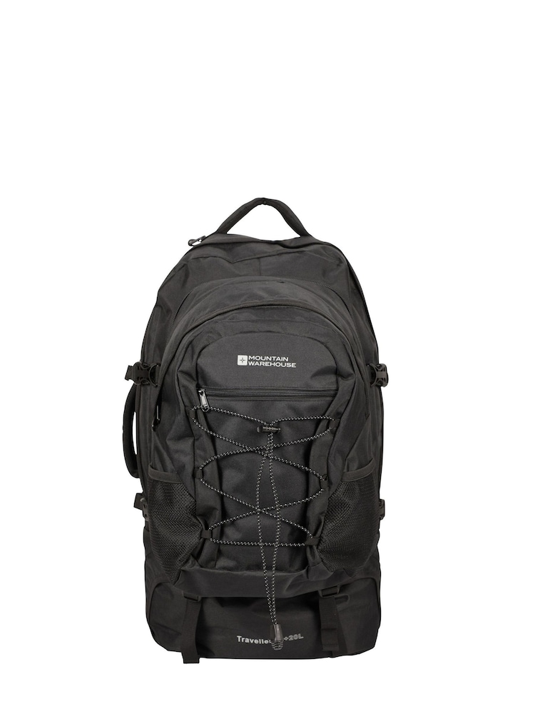 Mountain Warehouse Black Traveller 60 + 20 Litre Rucksack - Image 1 of 5