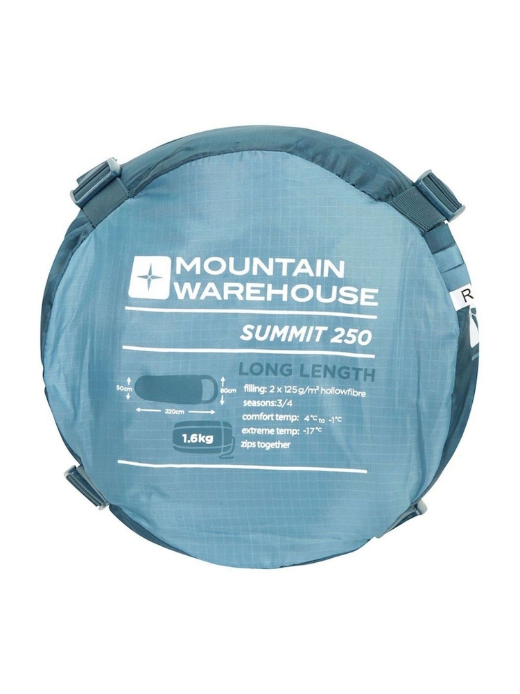 Mountain Warehouse Blue Summit 250 Sleeping Bag - Image 4 of 4