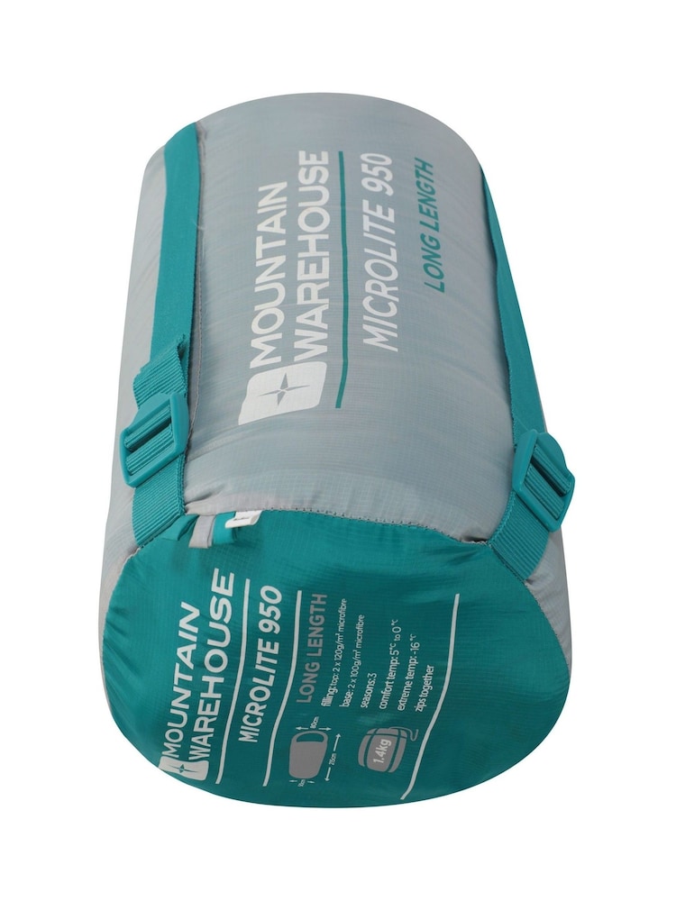 Mountain Warehouse Grey Microlite 950 Winter Sleeping Bag - Image 1 of 2